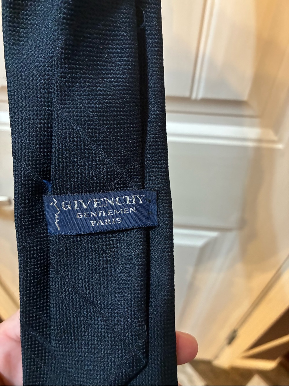 Givenchy Men's Navy Textured Silk Tie